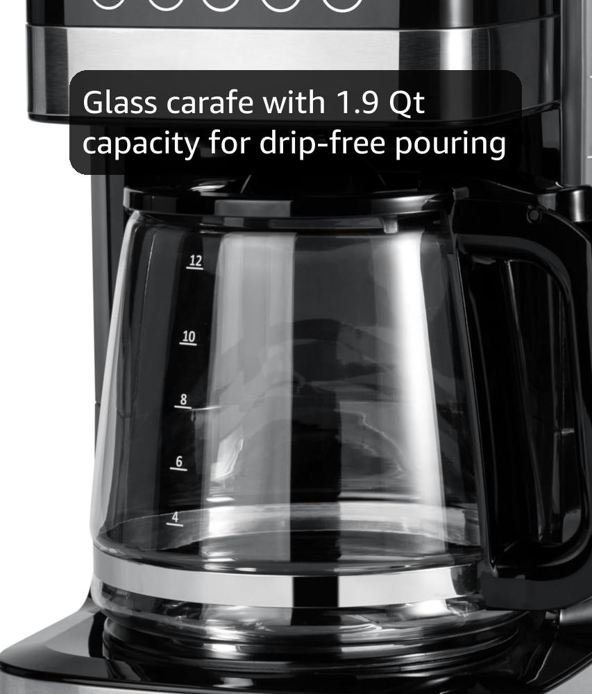 Amazon.com: Amazon Basics Programmable 12 Cup Drip Coffee Maker